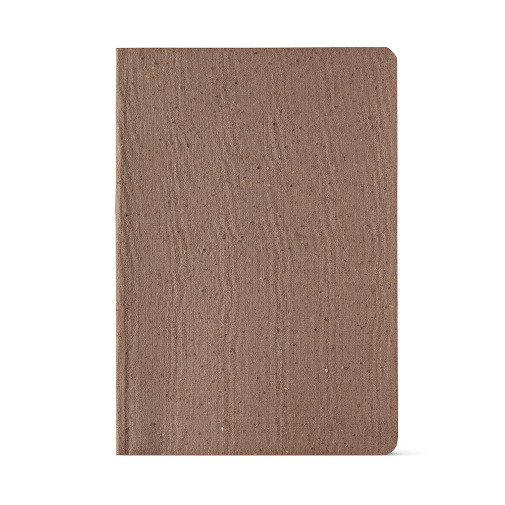 Carnet de notes promotionnel A5 marc de café recyclé Doyle Marron clair